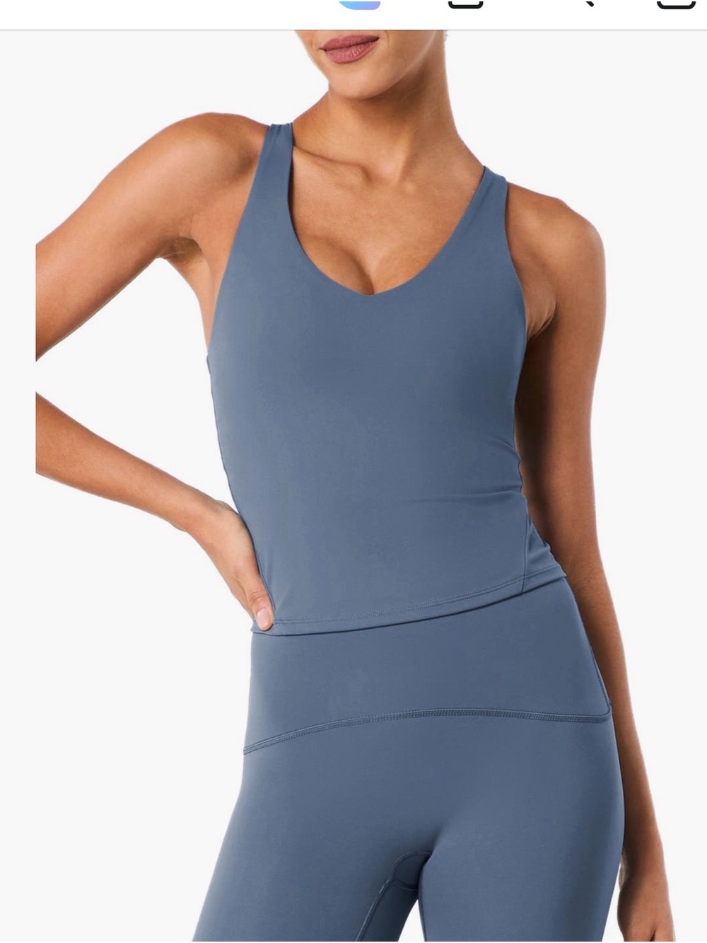 SPANX® Get Moving V-Neck Active Tank; size Large